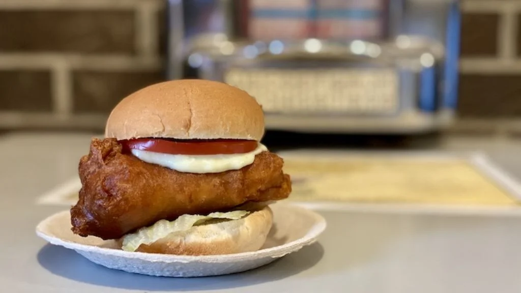 CFC Fish On a Bun Menu