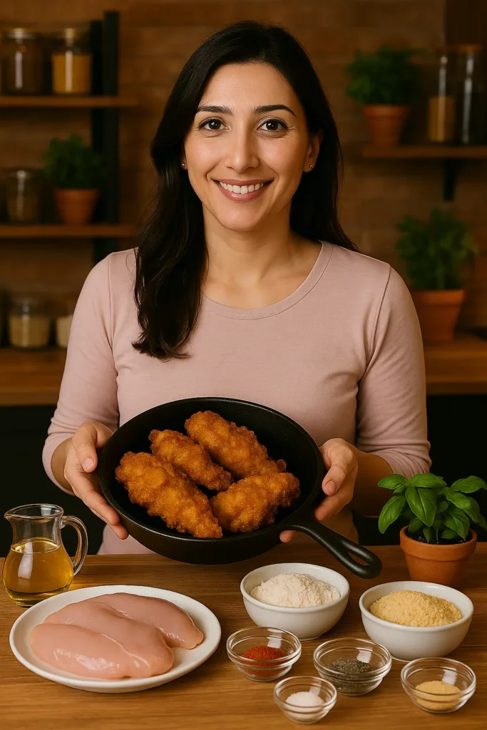 Fried chicken air fryer recipe no buttermilk by lena brooks